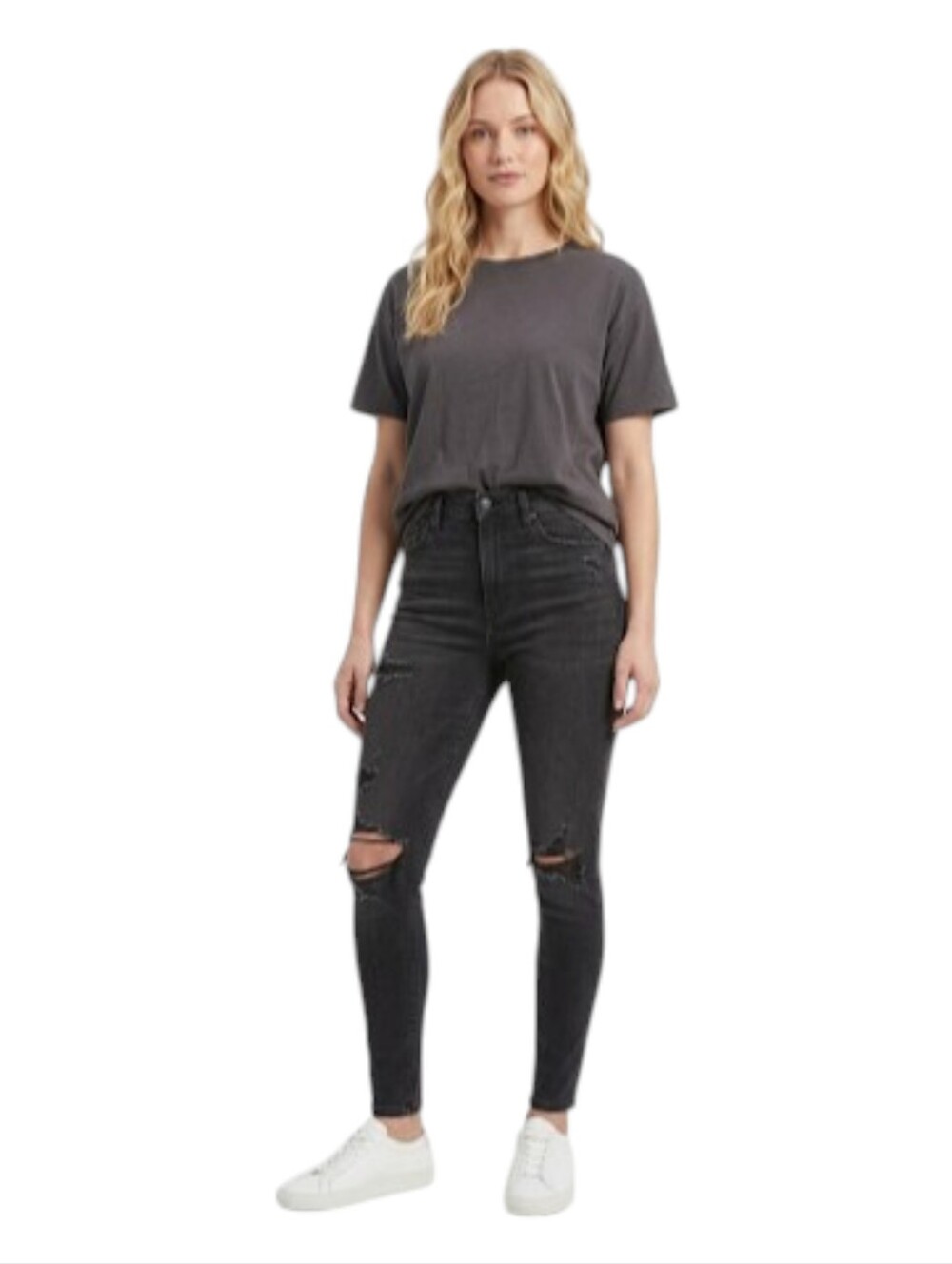 American Eagle Distressed ( Ripped ) Black Jegging size 12